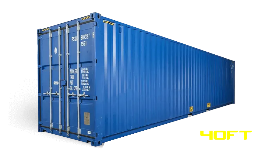 "40ft new high cube shipping container – extra tall storage unit for sale"