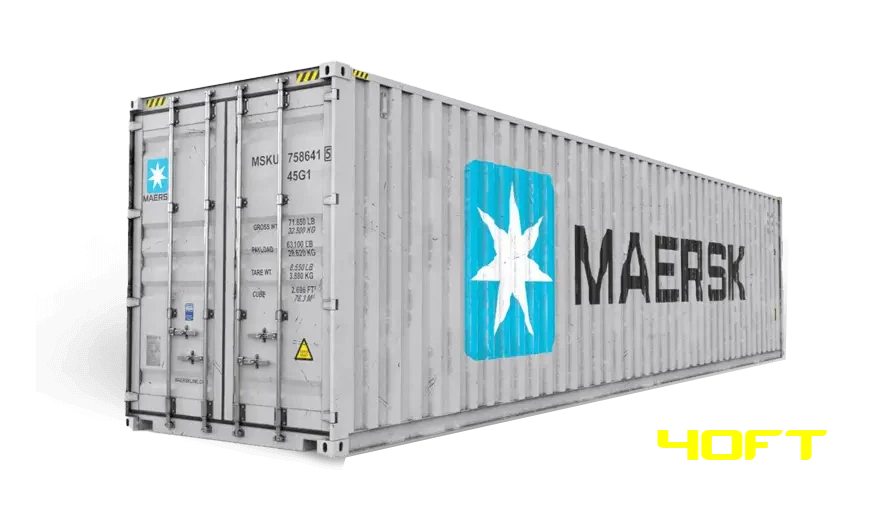 "40ft used standard shipping container – cost-effective storage container for sale"